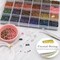 8/0 Glass Seed Beads Kit, 3mm Metal Color Waist Beads, 24Colors Small Pony Beads with String for Bracelet Necklace Earring Jewelry Making (14405PCS, 600 Per Color)